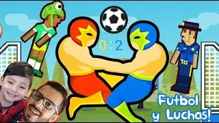 Soccer Physics vs Wrestle Jump | Futbol Loco y Luchas Locas | Juegos para niños