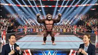 Monkey vs Lion WWE Battle | Funny 3D Cartoon Wrestling for Kids