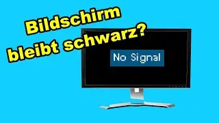 Monitor zeigt kein Bild & hat kein Signal - Ursache & L&ouml;sung!