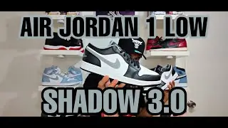 AIR JORDAN 1 LOW SHADOW 3.0 / BLACK PARTICLE GREY WHITE | UNBOXING AND DETAILED REVIEW