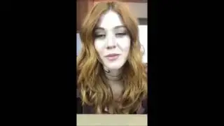 Shadowhunters Kat McNamara livechat between takes