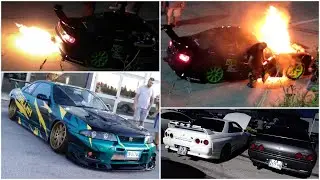 ADRIA RACEWAY - DRIFT, BIG FLAMES & FIRES