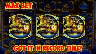 INSTANT MAX BET BONUS! 3rd Spin Charm! Pirate Ship - HUGE WIN on Classic WMS Slot!