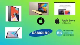 Apple and Samsung Student Discount , Purchasing Steps , ISIC card , Apple Unidays Collaboration .