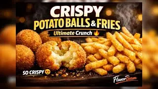 Crispy Potato Balls & Fries 🍟 | Secret Crunch Recipe Everyone Will Love | FlavorBeam #viral #food 