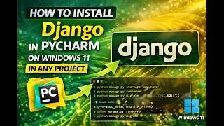 How to install Django in Pycharm Unified Product in Windows 11  #pycharm #django