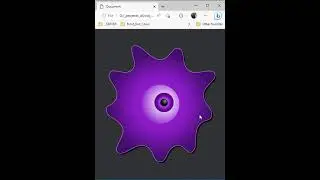 Blob  Eye - Canvas Animation with #css #html #programming #websitedesign #shortsfeed #python