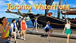 DOWNTOWN TORONTO WATERFRONT WALK AT HARBOURFRONT