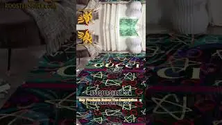 BUY NOW New Design Gucci Star Monogram Colorful Luxury Area Rug Home Decor || Roostershirt