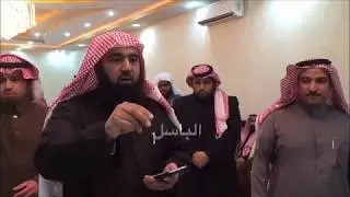 حفل عشاء زفاف الشيخ فرحان بن مناحي البكر شيخ قبيلة السويلمات من عنزة