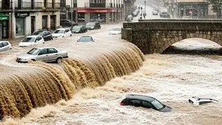 Severe Flooding Hits Tarazona, Zaragoza | DANA Storm Triggers Red Alert & Mass Evacuations!