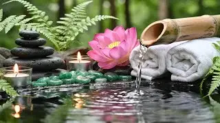 Relaxing Music for Healing + Bamboo Water Sounds 🌿 Insomnia Relief, Calm Anxiety & Deep Relaxation