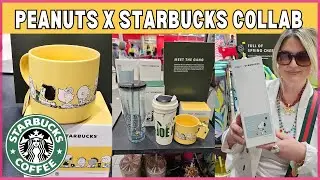 STARBUCKS COFFEE X PEANUTS CUP RELEASE DAY 2025 | NEW EASTER AND MERMAID TUMBLERS #starbucks