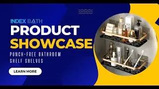 Now You Can Organize Your Bathroom Easily with Index Bath Punch-free Shower Rack