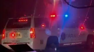 *Dual Airhorn* Paraflight EMS Emergency Organ Transport Car F-32 Responding Urgently
