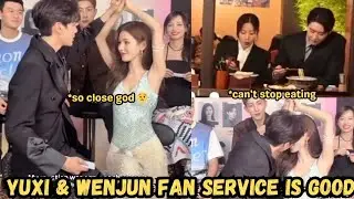 Zhang Yuxi & Wenjun's fan service is treat to the eyes, Can't stop eating even director yells cut