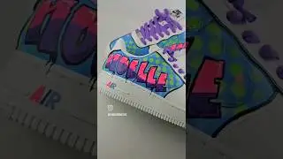 custom graffiti style custom nike #art #custom #shoes #sneakerhead #handpainted