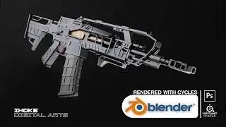 Blender Weapon Showcase | HULR 32 PDW