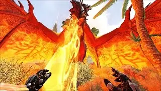 ARK SCORCHED EARTH ALPHA DEATHWORM AND WYVERN