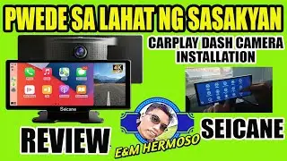 HOW TO INSTALL SMART SCREEN CARPLAY DVR ANDROID AUTO | CARPLAY WITH BUILT IN 4K DASH CAMERA |SEICANE