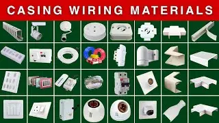 Electrical House Wiring Item List with Images | Casing Capping Wiring Materials Name and Pictures