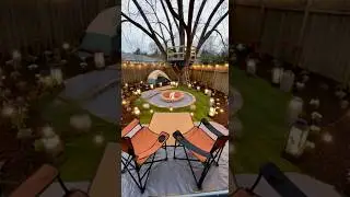 The Most Satisfying Backyard Build Ever ✨😌 #camping #diygardening #renovation #homedesign
