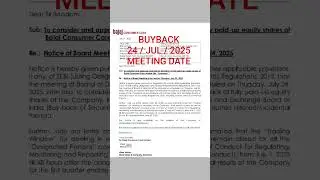 💥 BUYBACK 💥 Bajaj consumer care Ltd share #buyback update #stockmarket #bse #nse #trending #trading