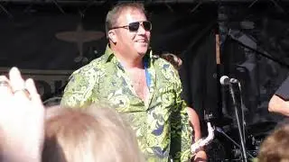 Taking Care of Vegas Perform Live on Stage at the Faversham Hop Festival in  2017