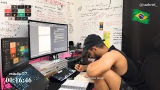 estude comigo por 3hrs + intervalos | Live de estudos #17/365