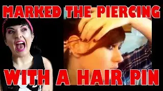 BODY PIERCER GOES INSANE WATCHING AT HOME PIERCING TUTORIAL