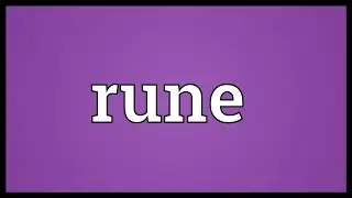 Rune Meaning