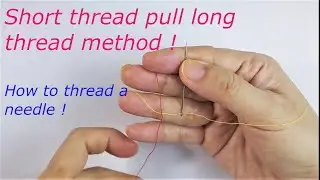 How to Thread a Needle EASILY - This Hack will save you time and grief! #lifehack