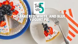 No-Bake Red, White, and Blue Yogurt Pie | Savory by Stop & Shop