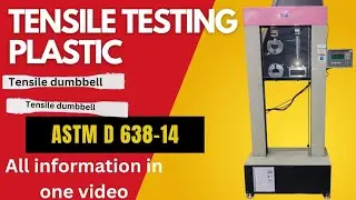 Tensile testing | tensile testing plastic | Tensile strength | ASTM D638-14 | #cipet #plastic