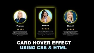 Modern Card Hover Effects with HTML & CSS | No JavaScript Needed!