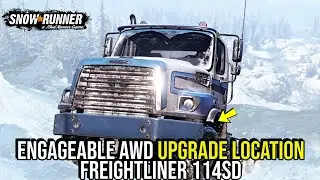 Расположение подключаемого полного привода для Freightliner 114SD в Snow*Runner