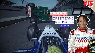 F1 CHALLENGE 2004 | PANASONIC TOYOTA RACING | GP DA IT&Aacute;LIA | &Eacute; UM MILAGRE! CHUVA E ACIDENTE... | 15