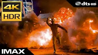 4K HDR IMAX &bull; Spider-Man fights Fire Monster ᵈᵗˢ⁻ʰᵈ