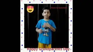 Grandparents day poems for kids/ Hindi poems for Grandparents day/poem for Dada Dadi & Nana Nani 🥰