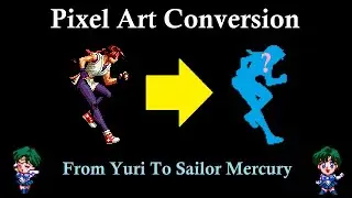 🎨 Sailor Mercury Flying Phoenix Kick (Missed) 1st Frame Pixel Conversion  KOF To Arcade Style Mugen
