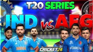 India vs Afghanistan - T20 Series : Cricket 24