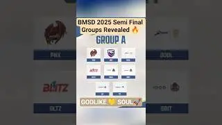 BMSD 2025 Semi Final Groups Revealed | Soul,GodLike,Orangutan & More #bmsd#bmsd2025#bgmi#pubgmobile