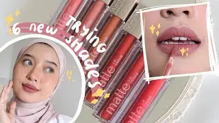 TRYING ALL NEW SHADES! | Wardah Matte Lip Cream💄💕✨
