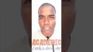 ACADEMIC I BRITISH I AMERICAN I PERFECT YOUR PRONUNCIATION SKILLS I #SHORTS