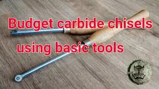 Woodturning carbide chisels on a budget using basic tools by AMC77