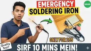 Blinkit 10-Minute Delivery: Soldering Iron Kit Unboxing & Review! ⚡🛠️