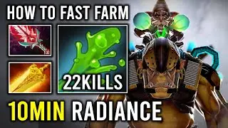 How to Fast Farming Alchemist 10Min Radiance Fastest Max Item 1v5 Hard Carry Dota 2