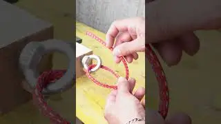 Denken Sie an diesen Trick! schneller einfacher Knoten!  #lifehack #tip #seil #knot #knoten #knots