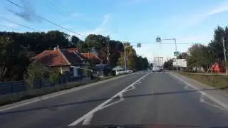 Border crossing from Serbia into Romania