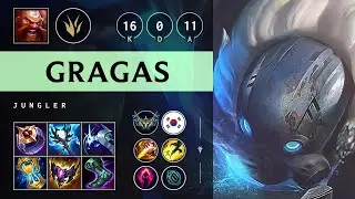 Gragas Jungle vs Skarner: Perfect KDA, Legendary - KR Challenger Patch 14.18